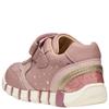GEOX GIRLS B IUPIDOO STRAP ELASTIC LACES - ROSE METALLIC